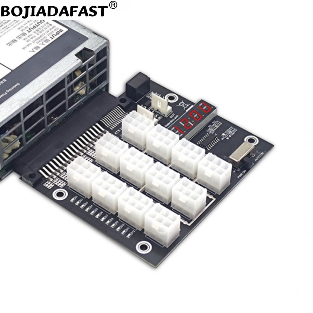 12 Ports PCIe 6Pin Stecker Bre – 2400W Server Psu Breakout Board Bewertung und Preis